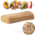 Stick rond en bambou pour la brochette de légumes aux fruits de barbecue